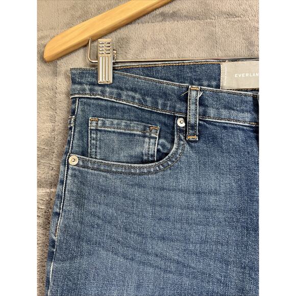 Everlane Jeans Mid Rise Skinny Ankle Women's Size 28R Blue Stretch Denim - Picture 2 of 8
